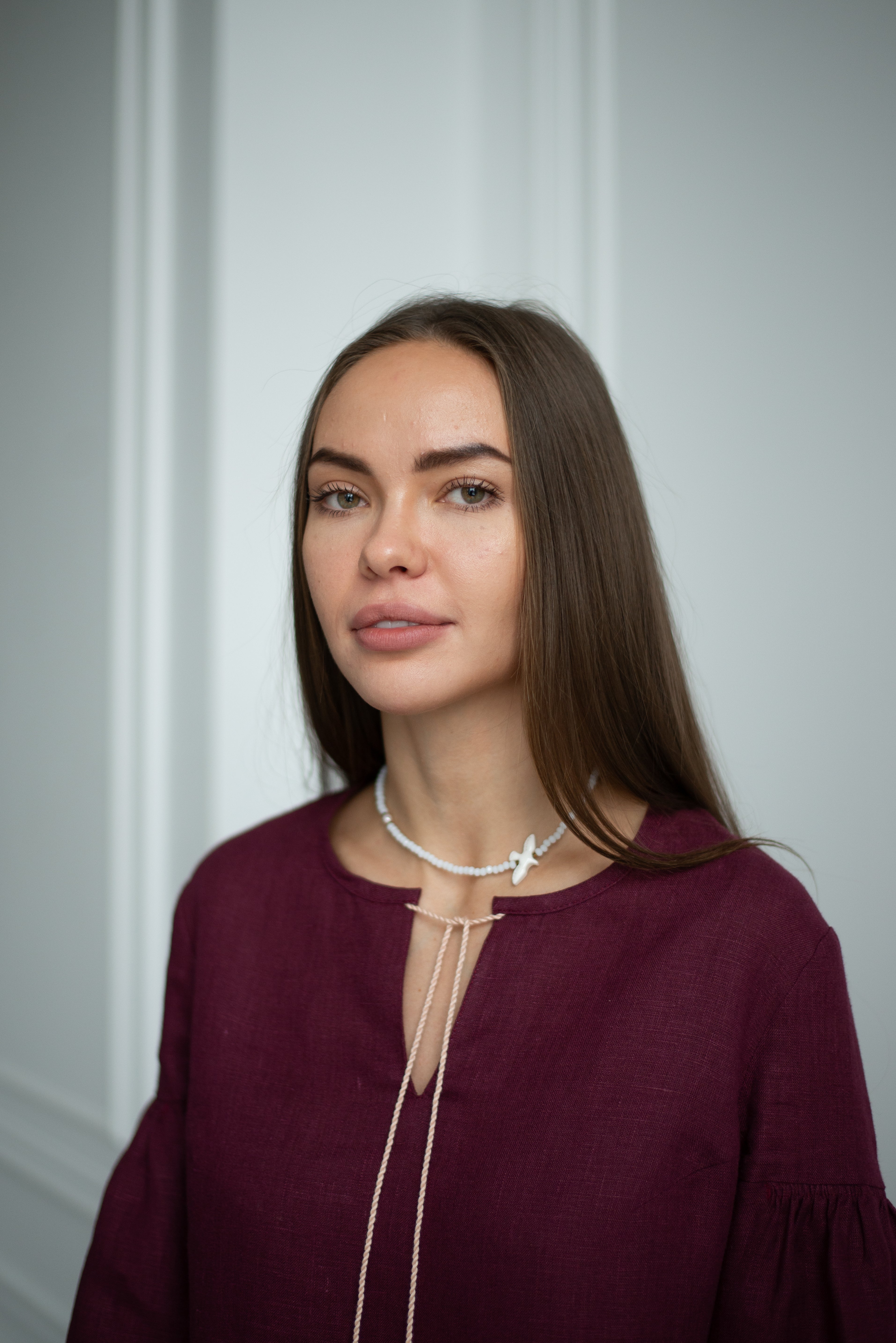 Handmade Bird Necklace Ukrainian Folk Art Jewelry for Women