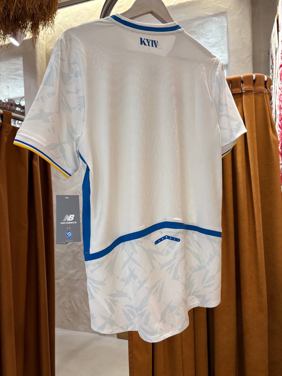 Dynamo Kyiv Men's Football T-Shirt Traditional Ukrainian Vyshyvanka