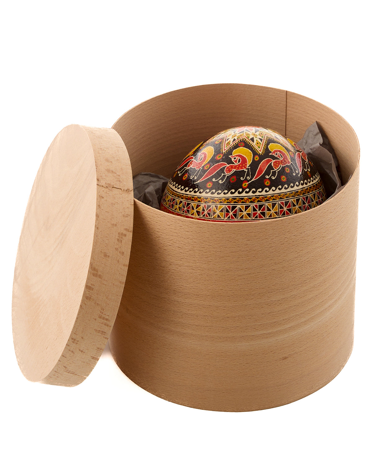 Ukrainian Hand-Painted Easter Ostrich Egg Pysanka