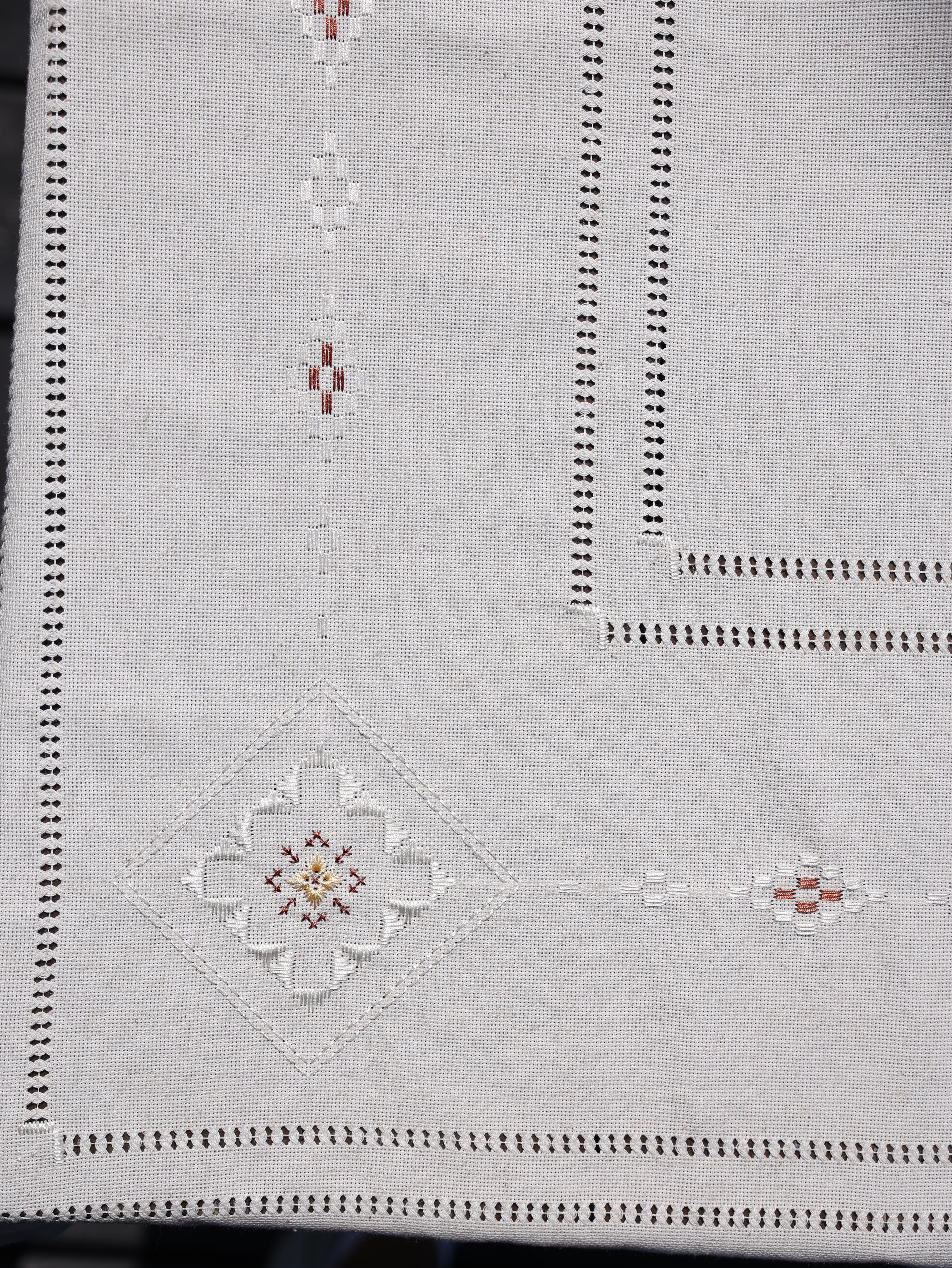 Set Handmade Tablecloth 220 * 150 СМ + 6 Napkins 30*30 CM. Coffee, Easter tablecloth, Traditional Tablecloth Ukrainian Embroidered