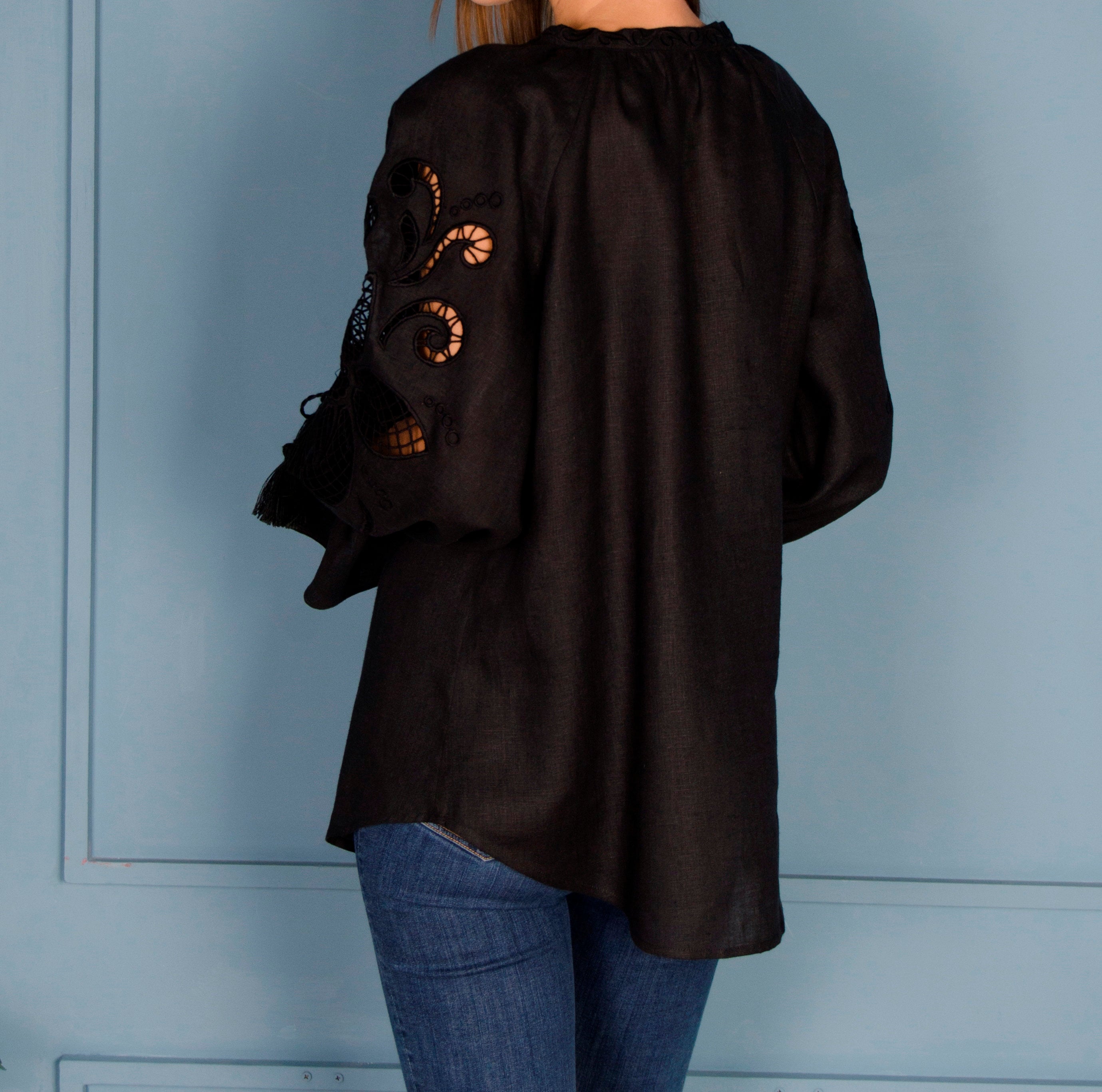 Easter Ukrainian Vyshyvanka Blouse - Embroidered Women's Shirt