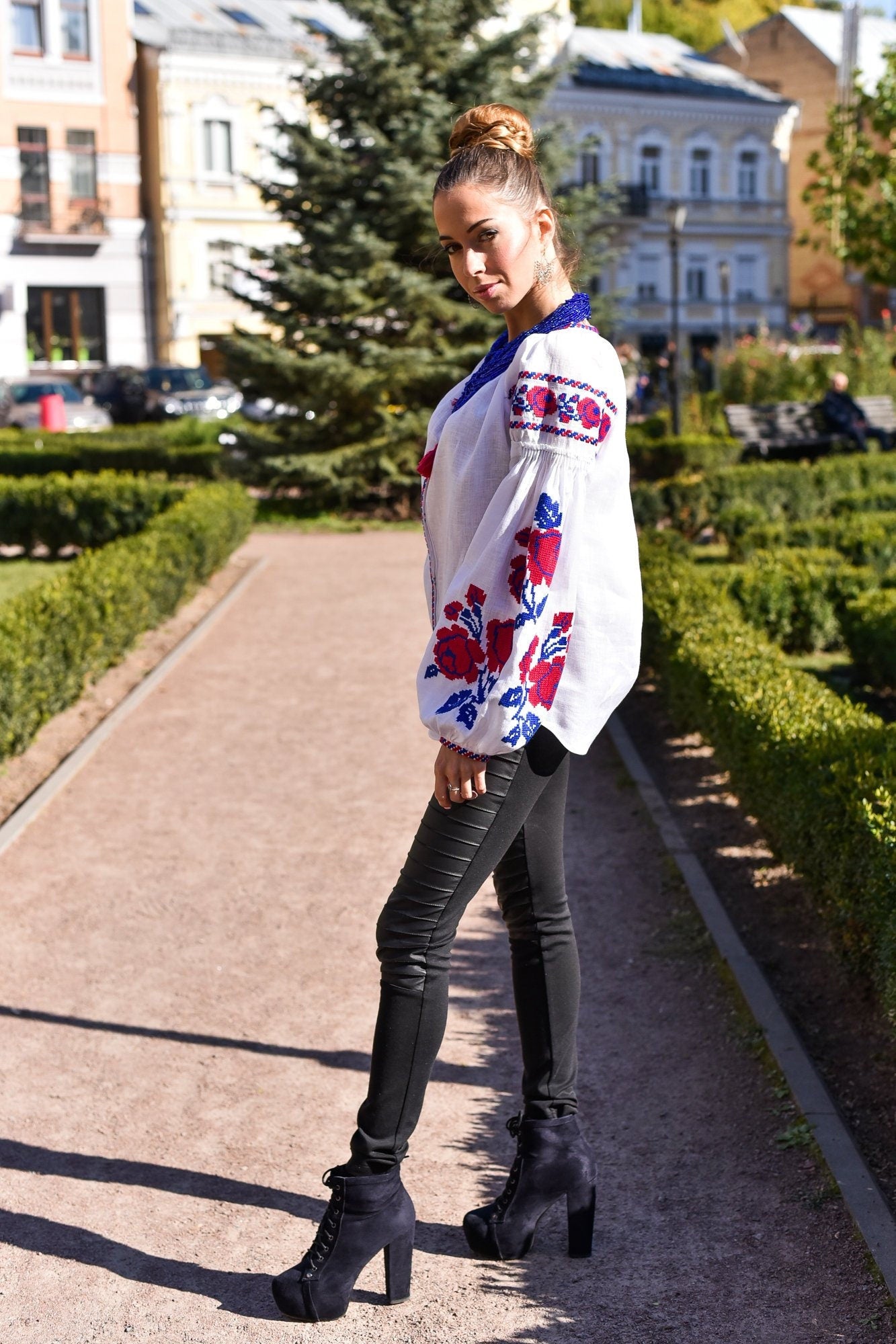 Ukrainian Vyshyvanka Blouse – Perfect for Valentine’s Day and Mother’s Day