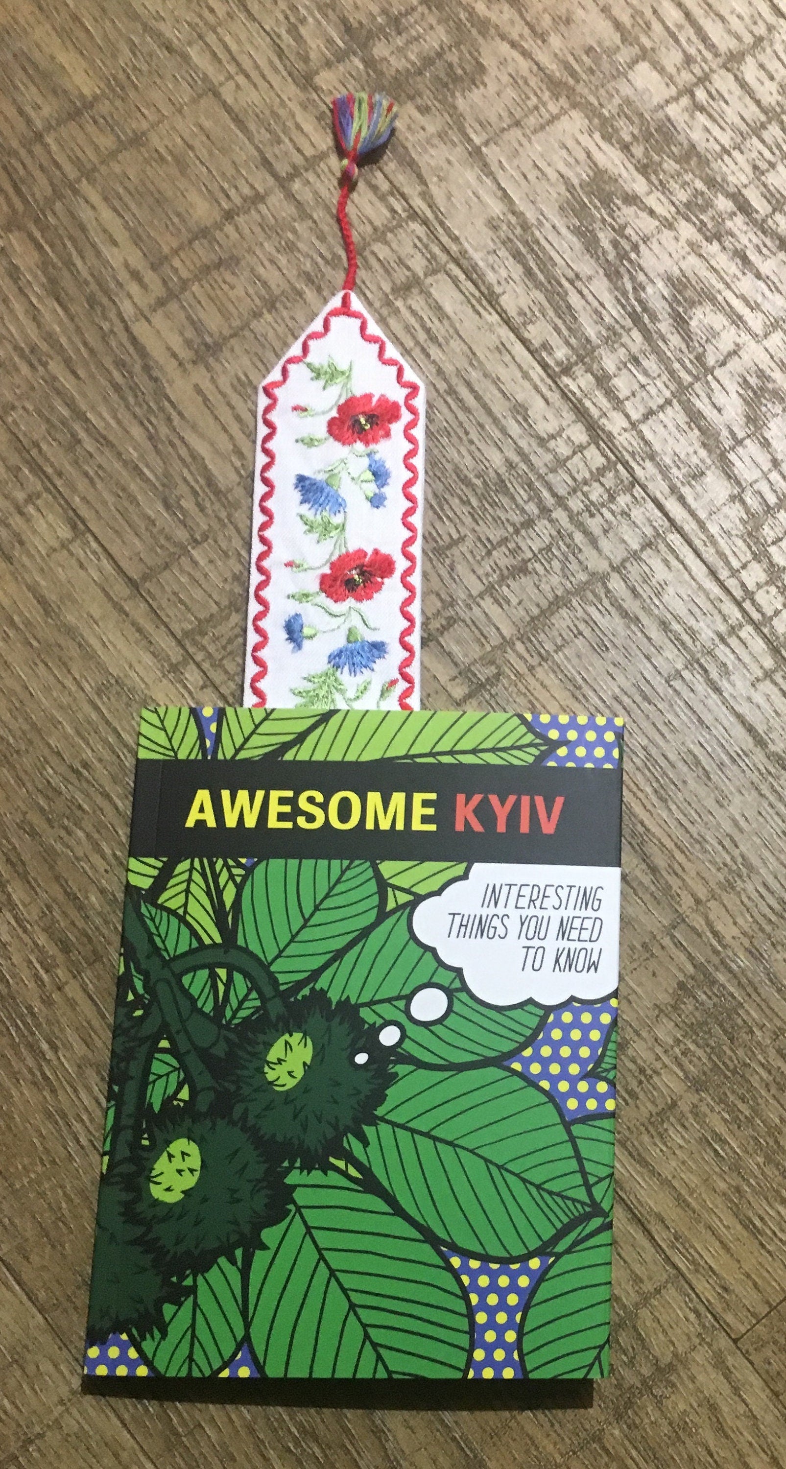 Embroidered Bookmark for Valentine's Day and Mother's Day