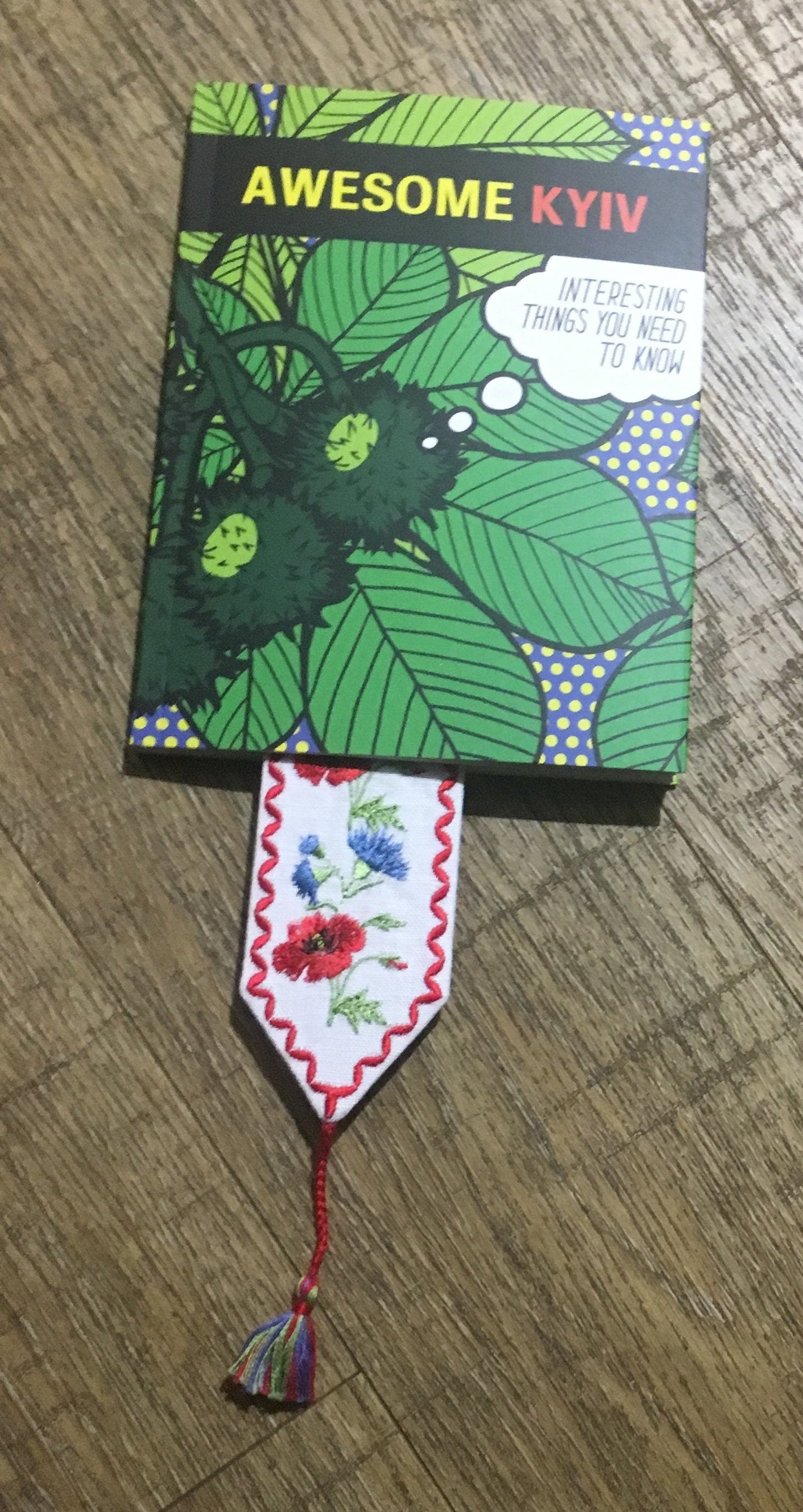 Embroidered Bookmark for Valentine's Day and Mother's Day