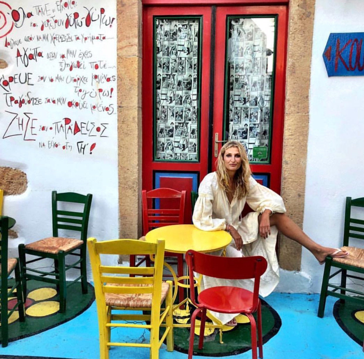 Ukrainian Vyshyvanka Embroidered Linen Dress for Women