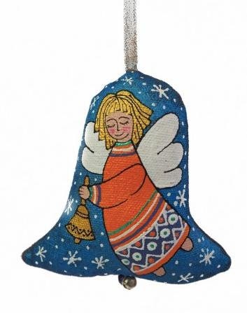 Carpathian Christmas Textile Bells , Girl, or Wife