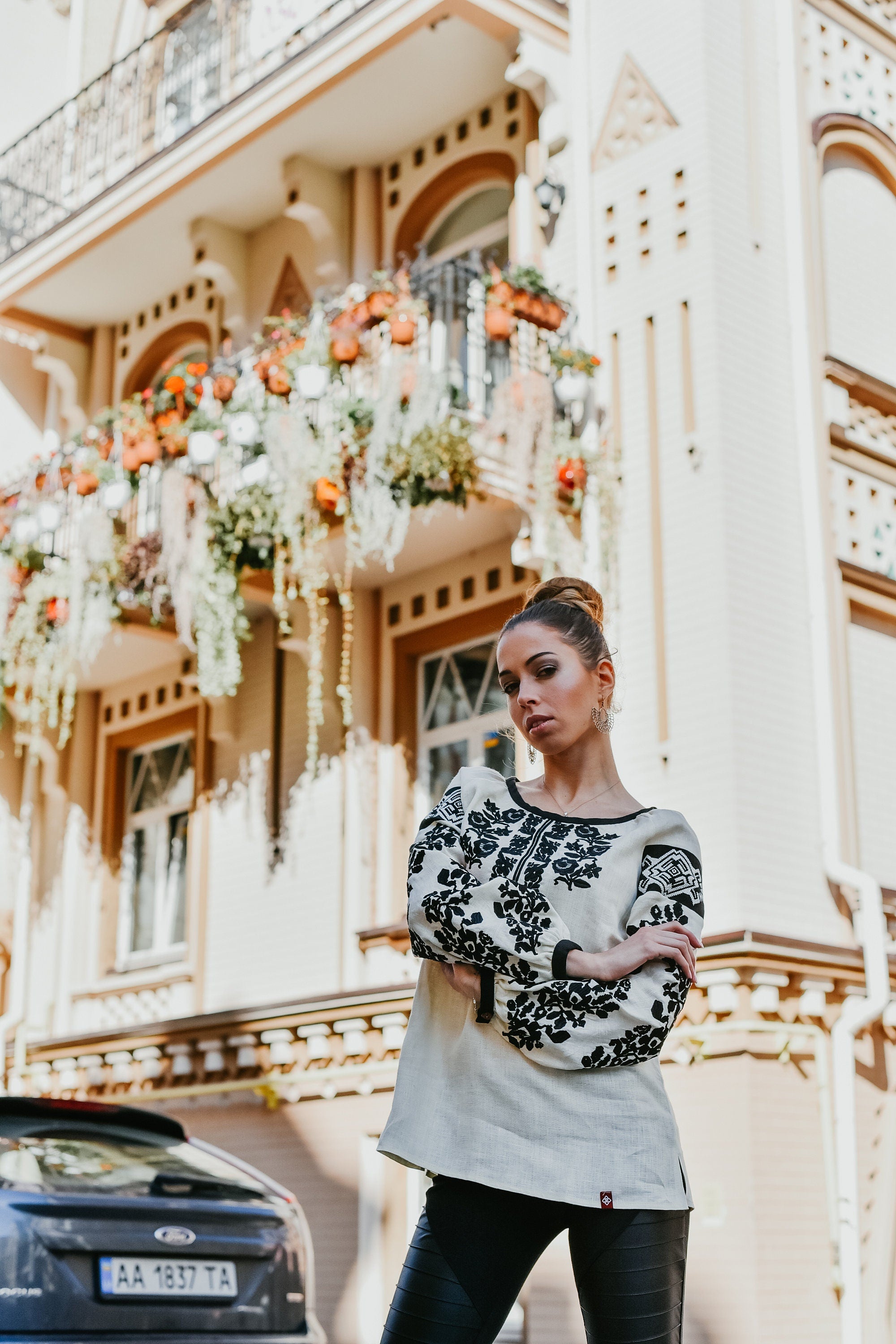 Ukrainian Vyshyvanka Blouse Embroidered Women's Shirt