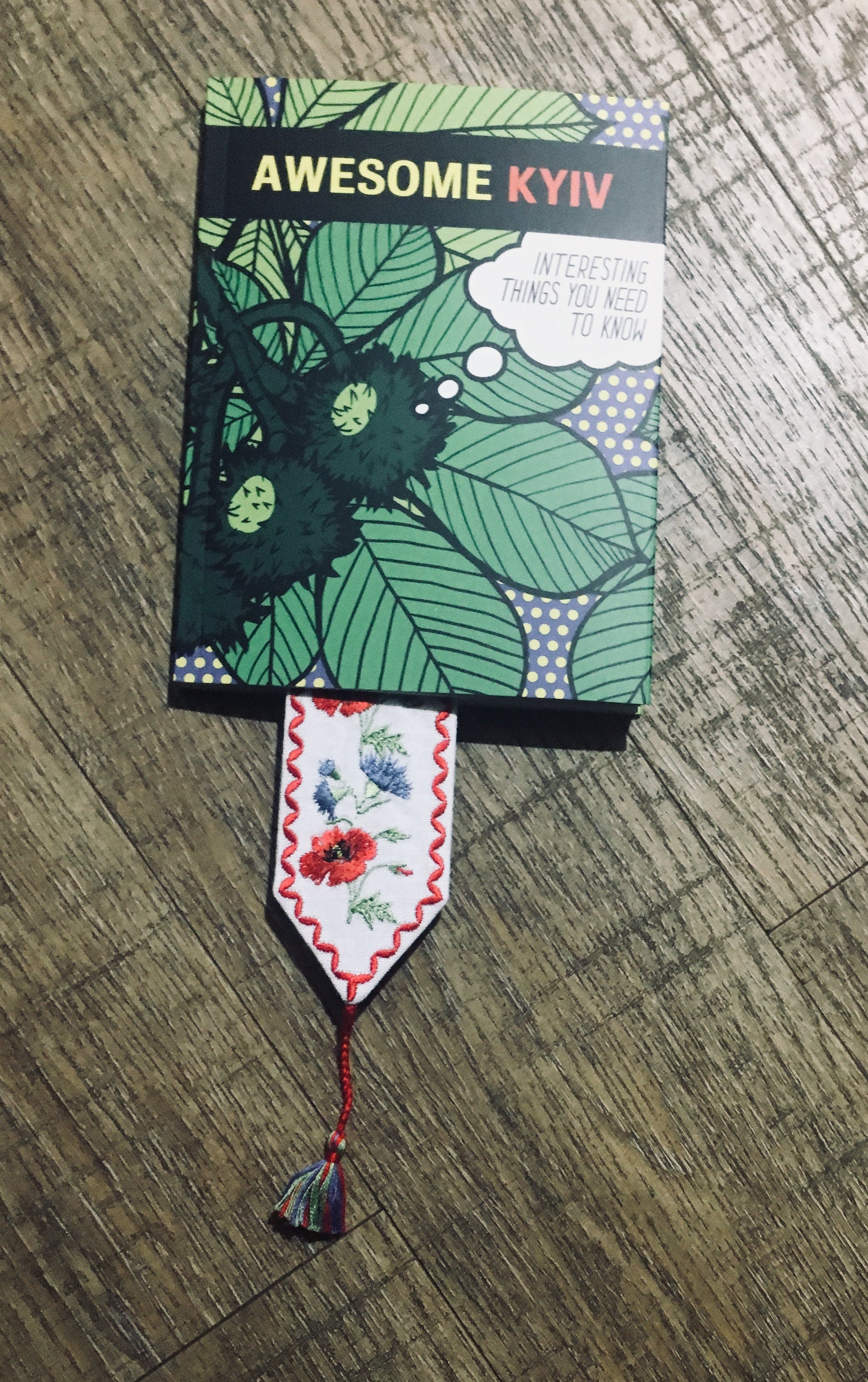 Embroidered Bookmark for Valentine's Day and Mother's Day