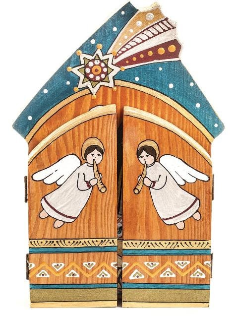 Wooden Triptych "House" Christmas Decor , Mom, and Easter