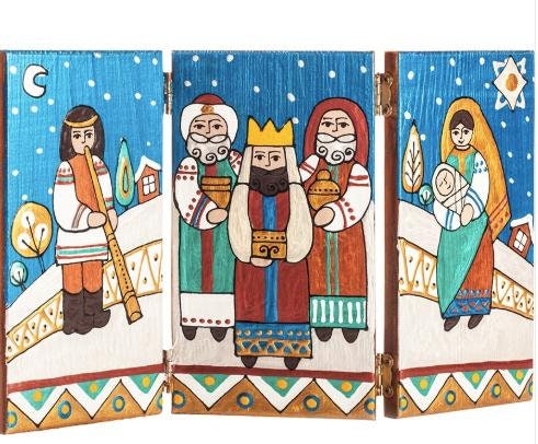 Hand-Painted Wooden Christmas Pot Decoration for Valentine's Day Home Decor