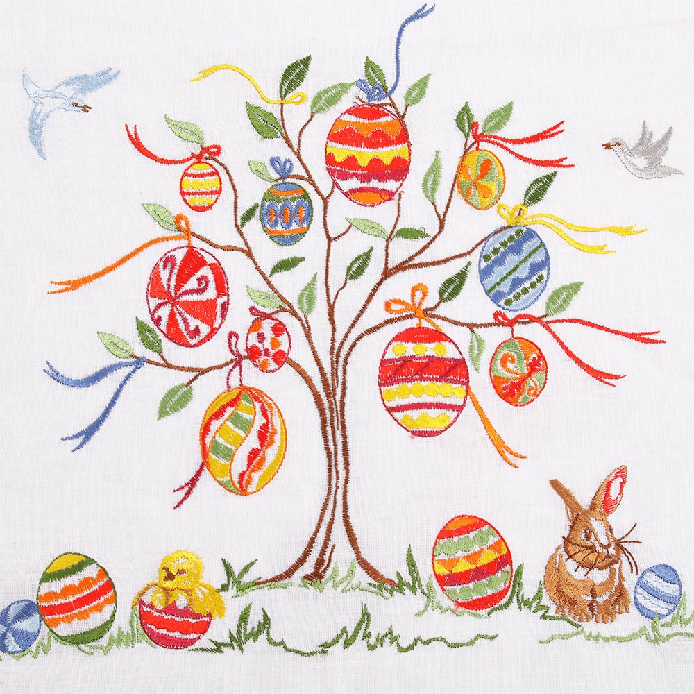 Ukrainian Embroidered Easter Tablecloth 140x40 CM