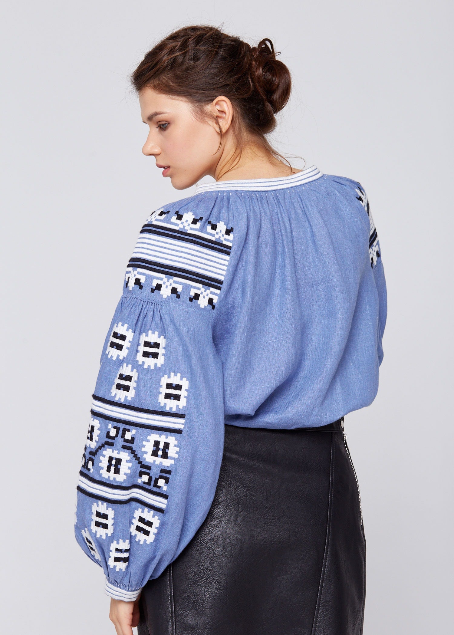 Ukrainian Boho Embroidered Vyshyvanka Blouse