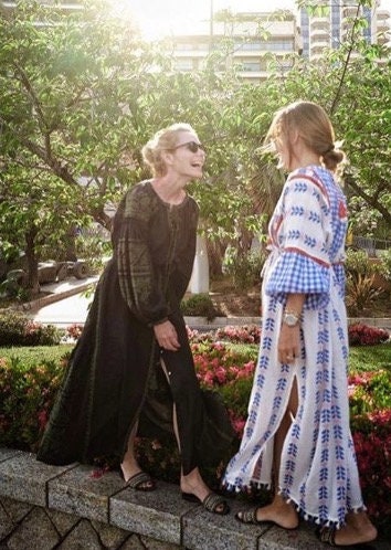 Black Linen Vyshyvanka Dress - Ukrainian Embroidered Boho Style