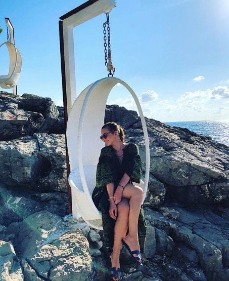 Black Linen Vyshyvanka Dress - Ukrainian Embroidered Boho Style