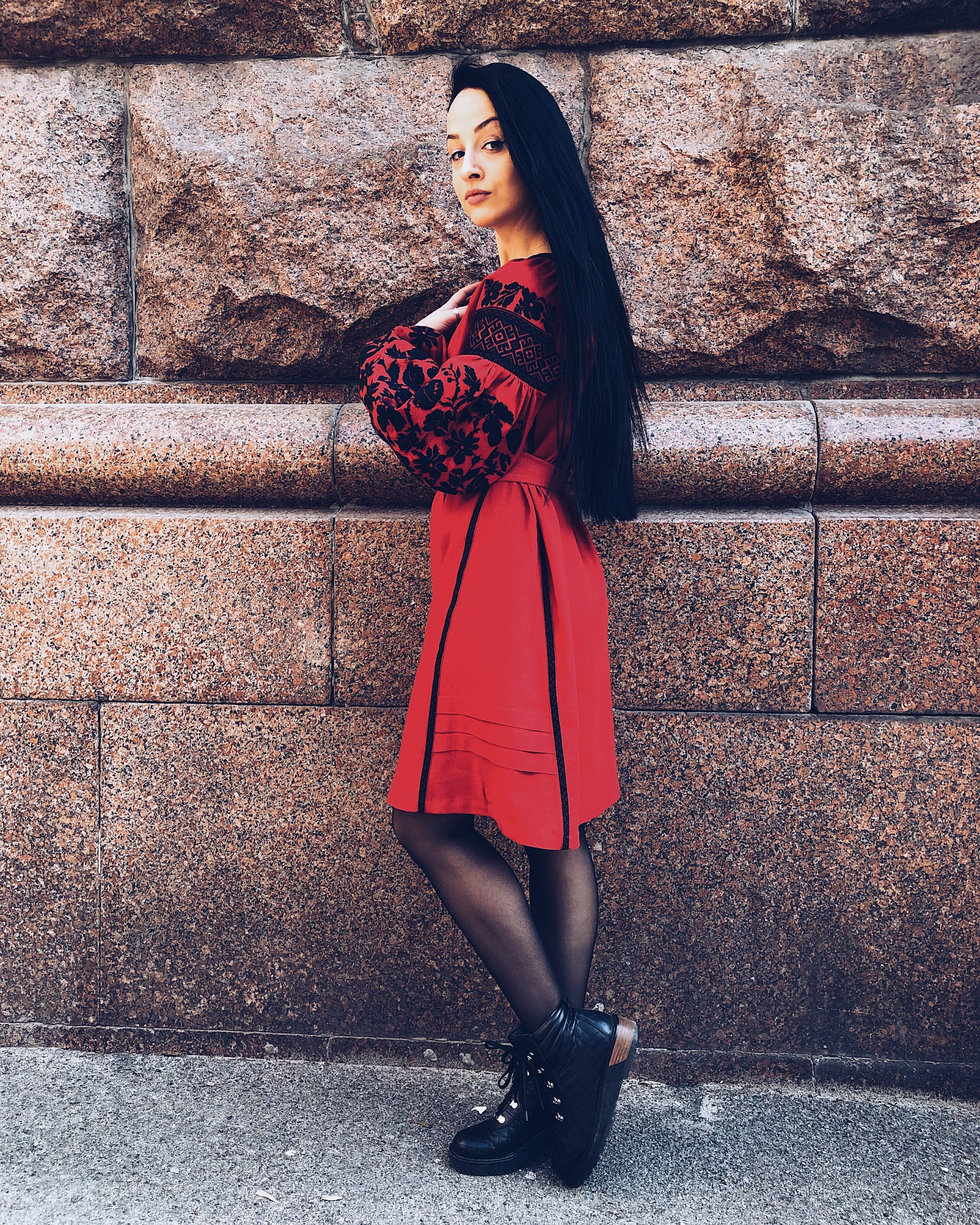 Ukrainian Vyshyvanka Dress – Embroidered Women's Dress for Independence Day