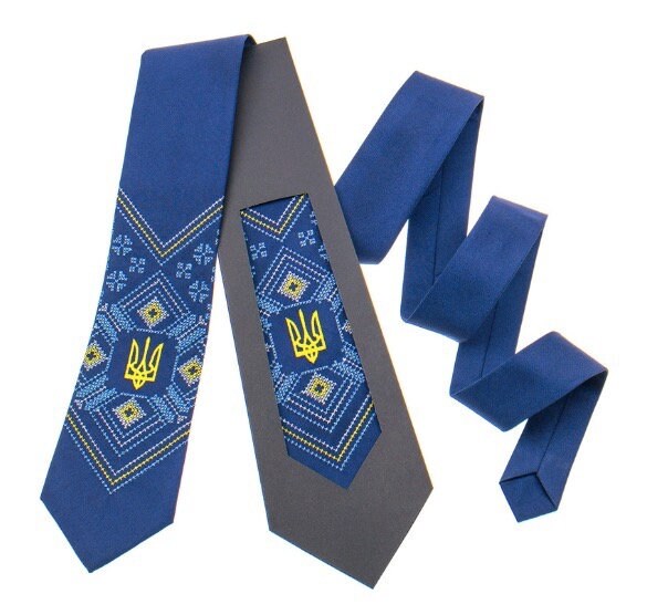 Ukrainian Classic Embroidered Tie for Men
