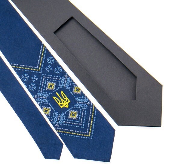 Ukrainian Classic Embroidered Tie for Men