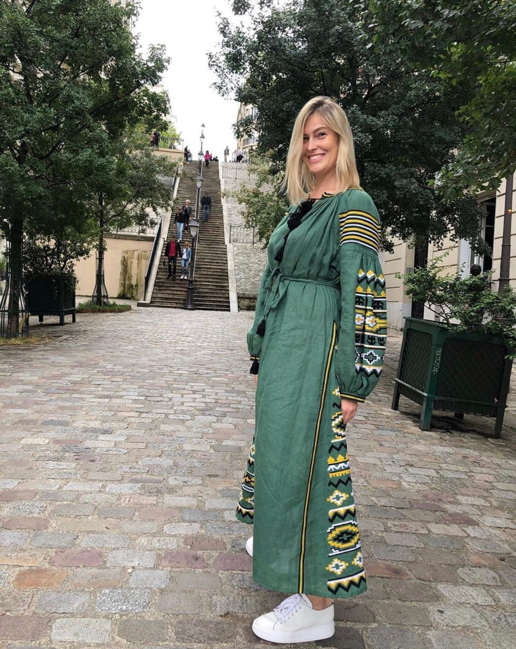 Ukrainian Vyshyvanka Dress - Embroidered Women's Easter Dress