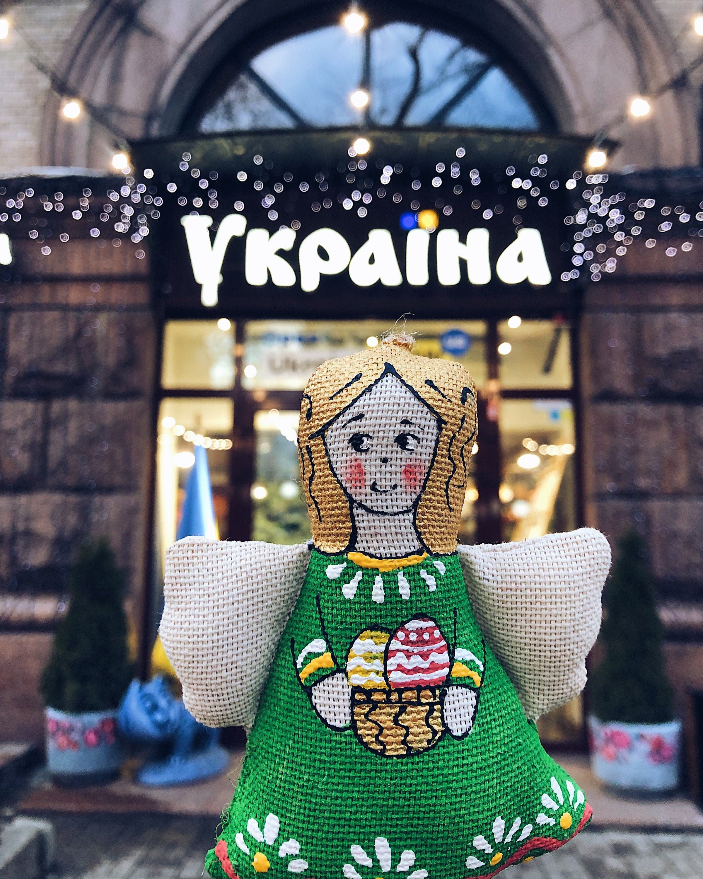 Eco-Friendly Vanilla Angel Toy for Kids & Home Decor