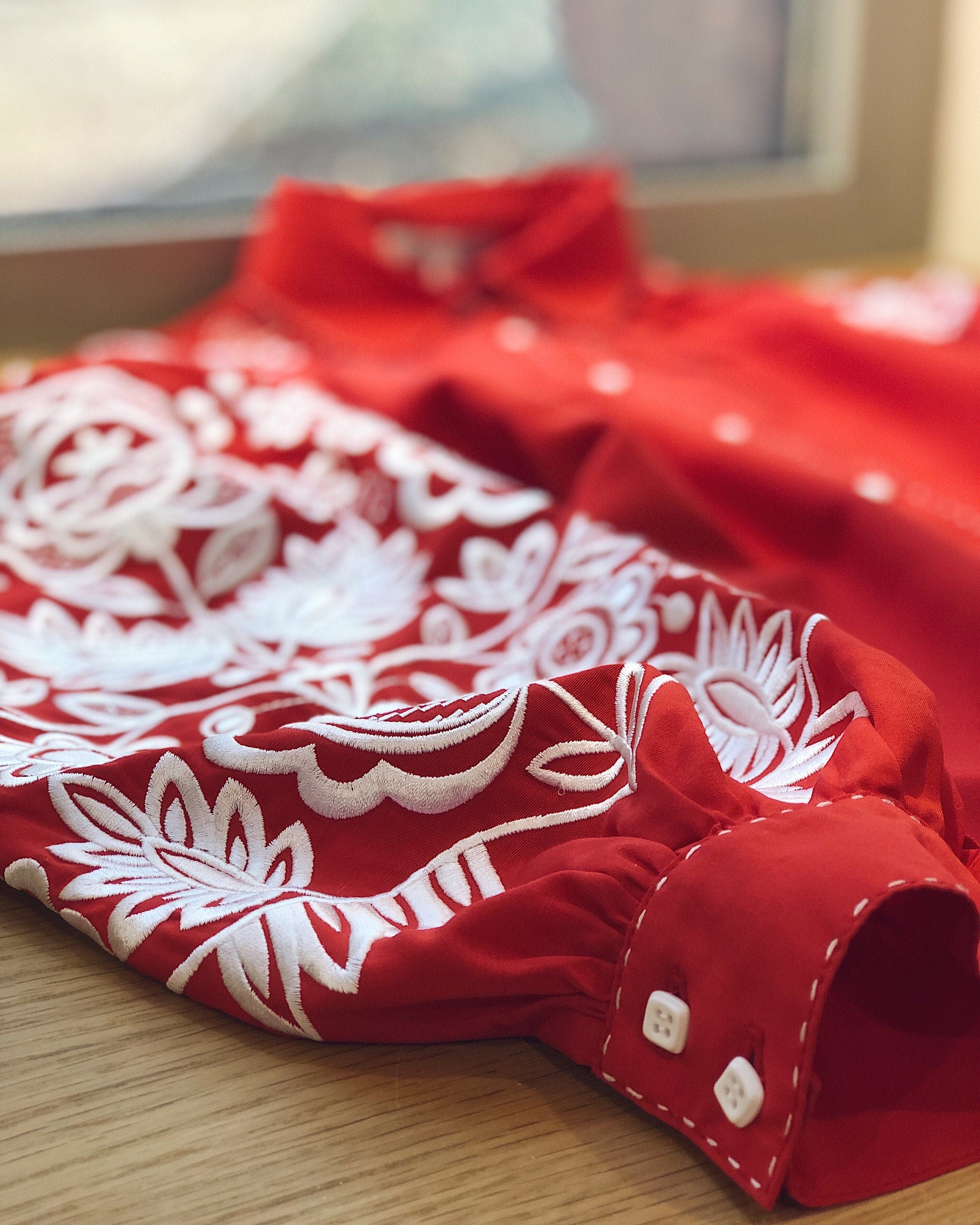 Ukrainian Vyshyvanka Blouse - Bohemian Embroidered Ethnic Shirt