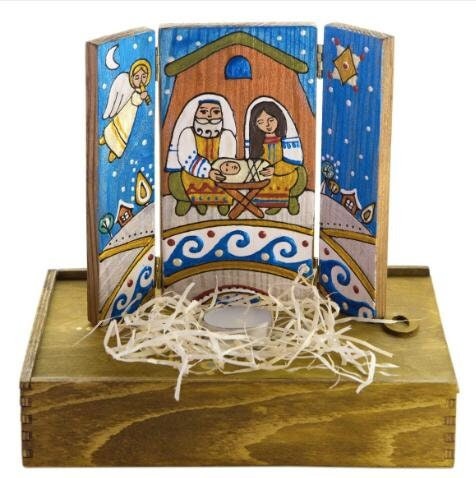 Hand-Painted Wooden Pot – Perfect for Home Decor