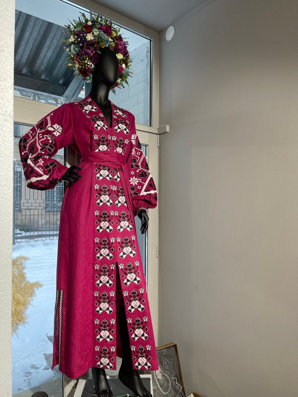 Colorful Purple Flower Crown | Boho Bridal Floral Halo Headband