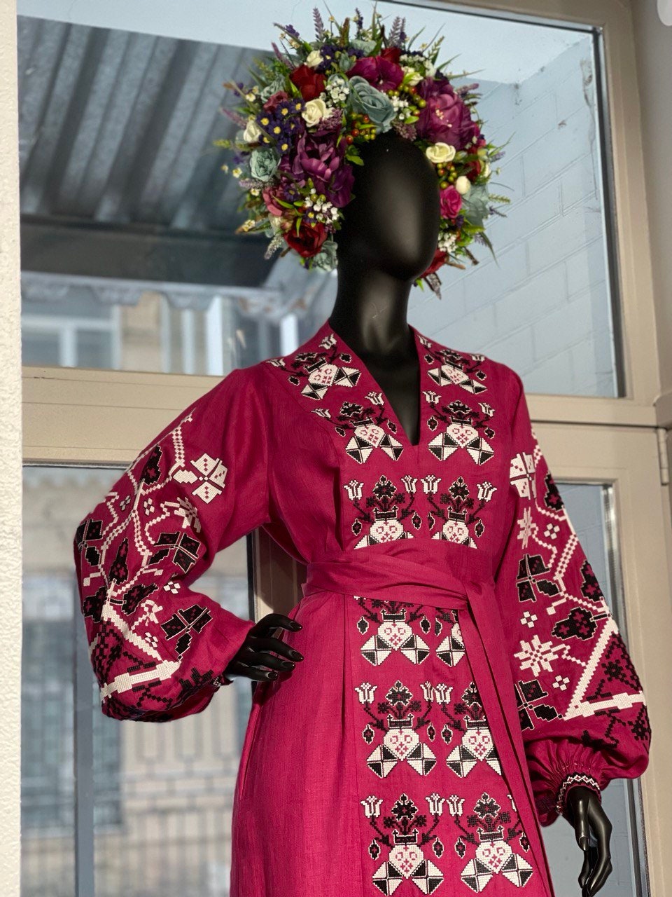 Colorful Purple Flower Crown | Boho Bridal Floral Halo Headband