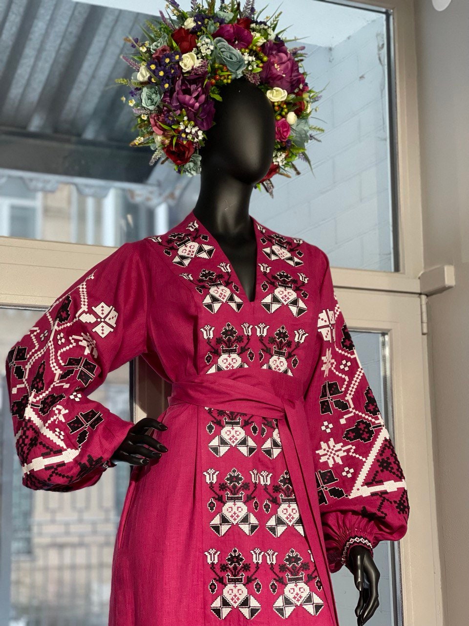 Colorful Purple Flower Crown | Boho Bridal Floral Halo Headband