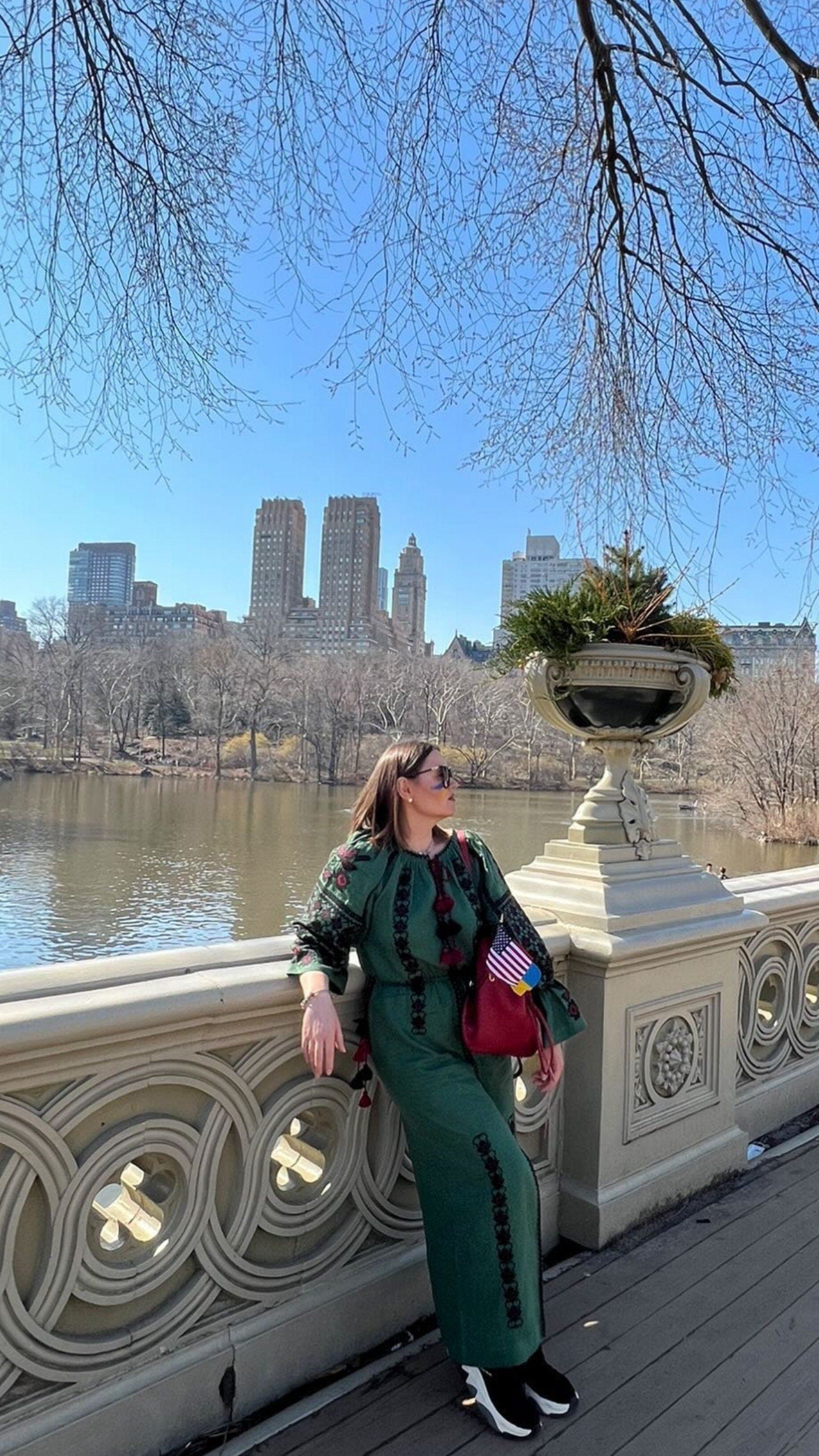 Green Linen Wedding Dress | Ukrainian Vyshyvanka Boho Style