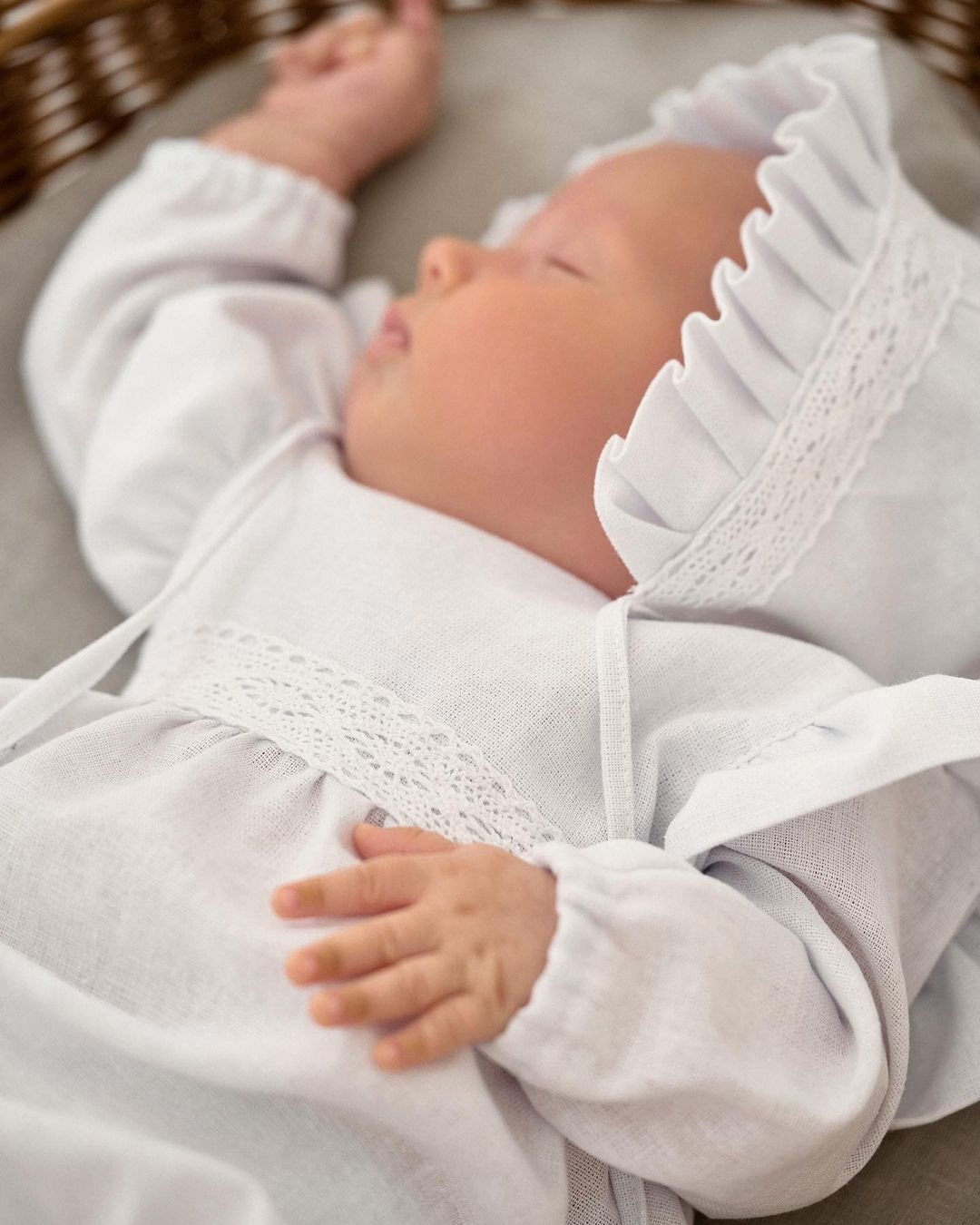 White Christening Set for Kids - Festive Bodysuit & Dress - Comfortable Children's Clothing