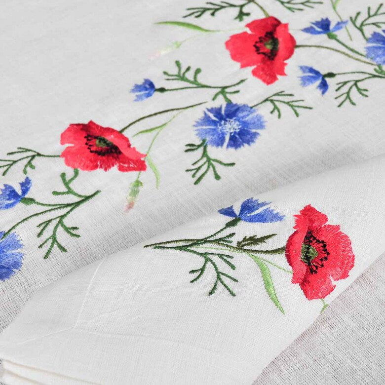 Embroidered Ukrainian Napkins Set - 40x40 cm