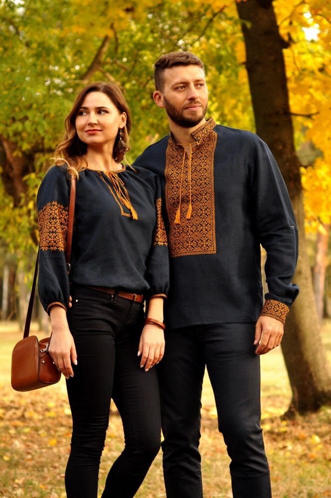 Ukrainian Vyshyvanka Blouse - Embroidered Bohemian Ethnic Shirt