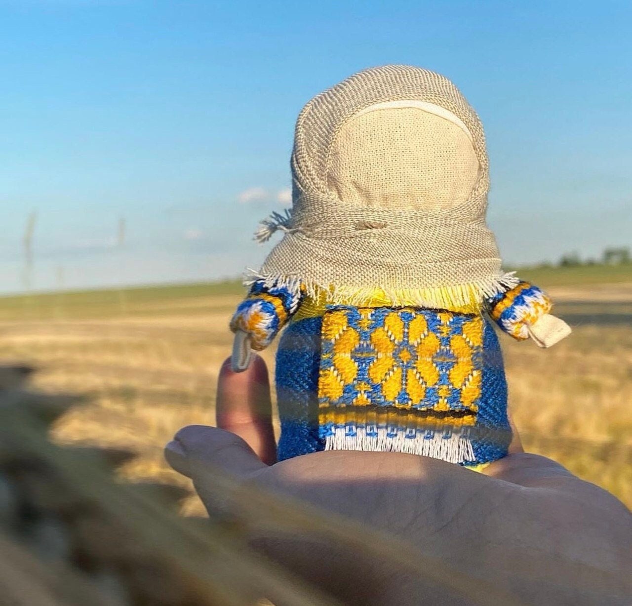 Handmade Motanka Doll with Grain of Wheat - Symbol of Wealth and Family Warmth