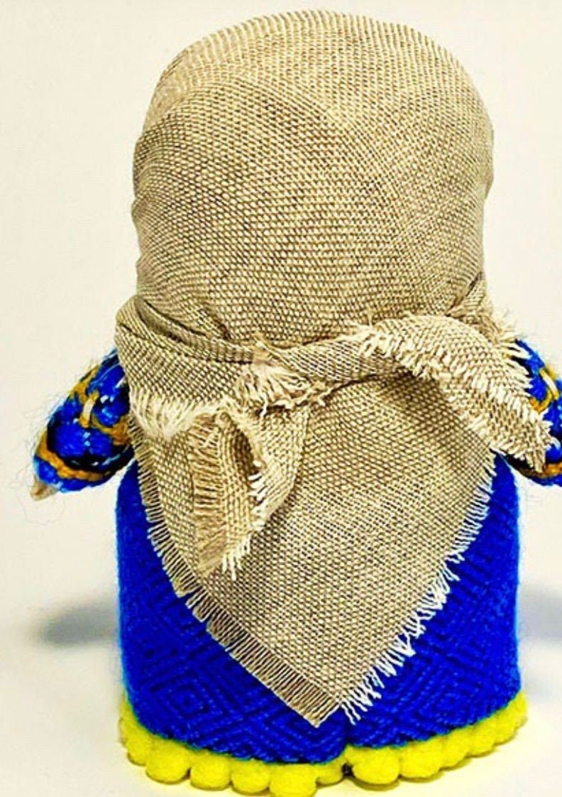 Handmade Motanka Doll with Grain of Wheat - Symbol of Wealth and Family Warmth