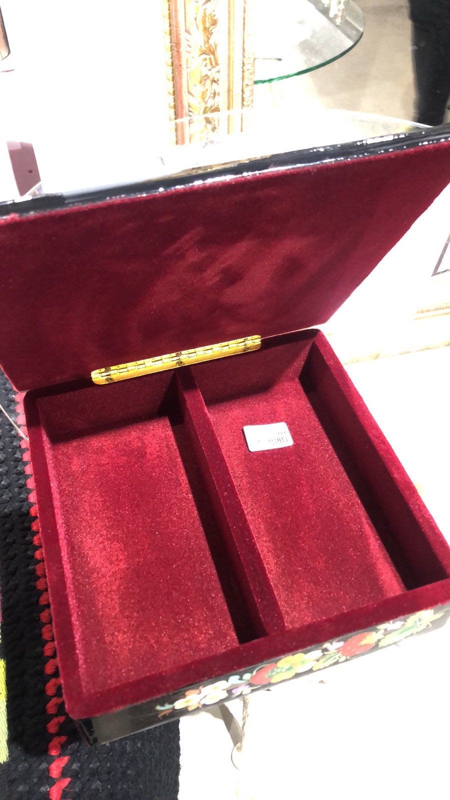 Handmade Petrykivka Wooden Box - Ukrainian Folk Art Souvenir