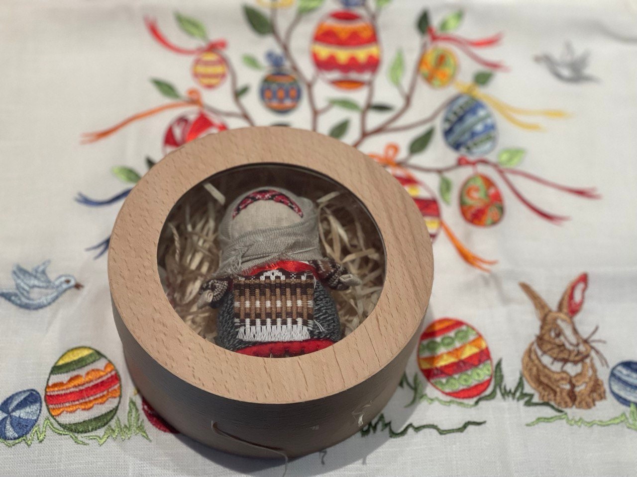 Unique Handmade Motanka Doll - Embrace Family Warmth with Embroidered Grain Doll for Valentine's Day and Easter