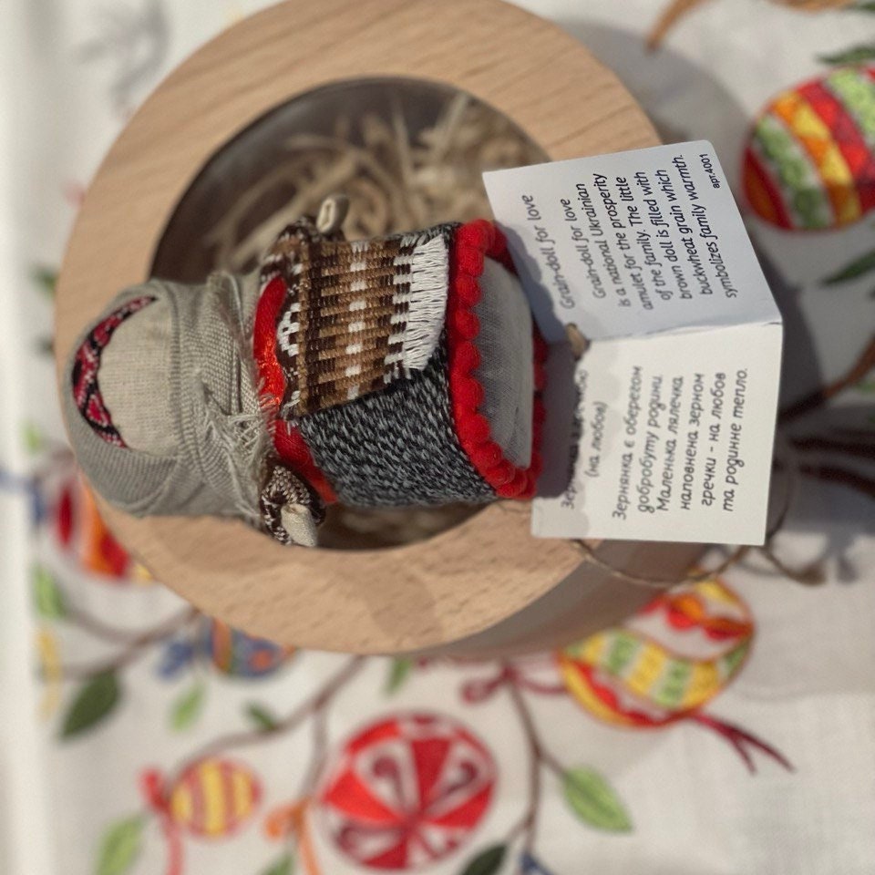 Unique Handmade Motanka Doll - Embrace Family Warmth with Embroidered Grain Doll for Valentine's Day and Easter