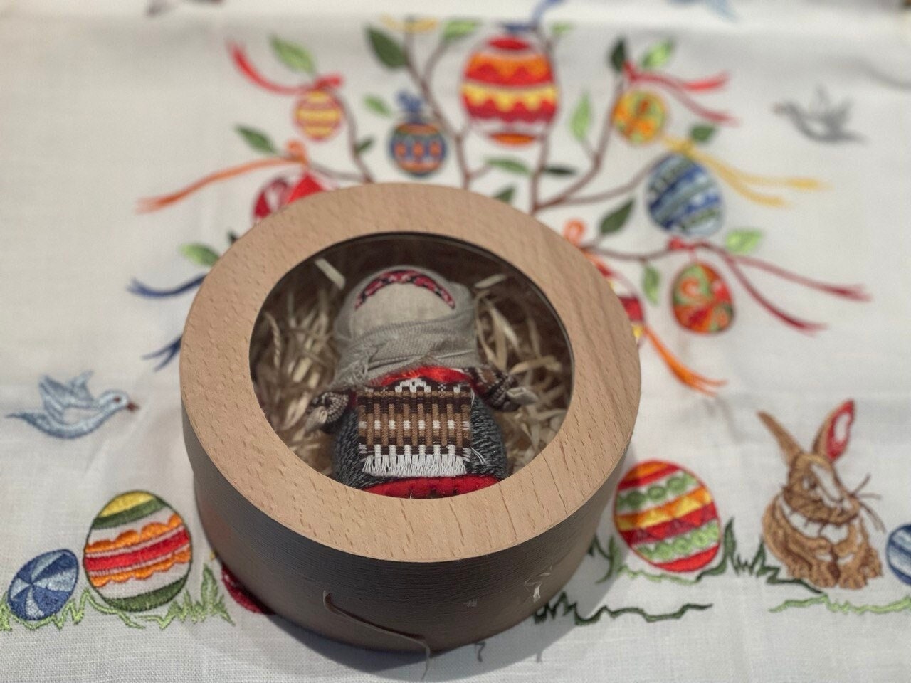 Unique Handmade Motanka Doll - Embrace Family Warmth with Embroidered Grain Doll for Valentine's Day and Easter