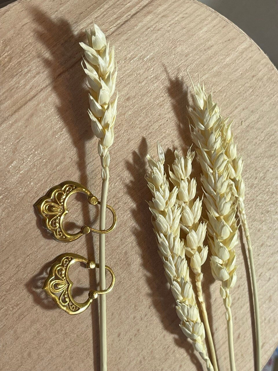 Ukrainian Antique Silver Gilt Earrings - Ethnic Jewelry