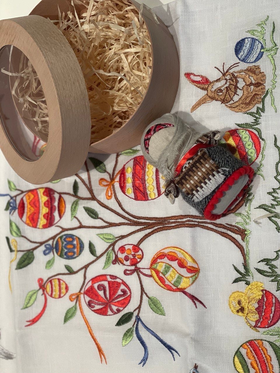 Unique Handmade Motanka Doll - Embrace Family Warmth with Embroidered Grain Doll for Valentine's Day and Easter