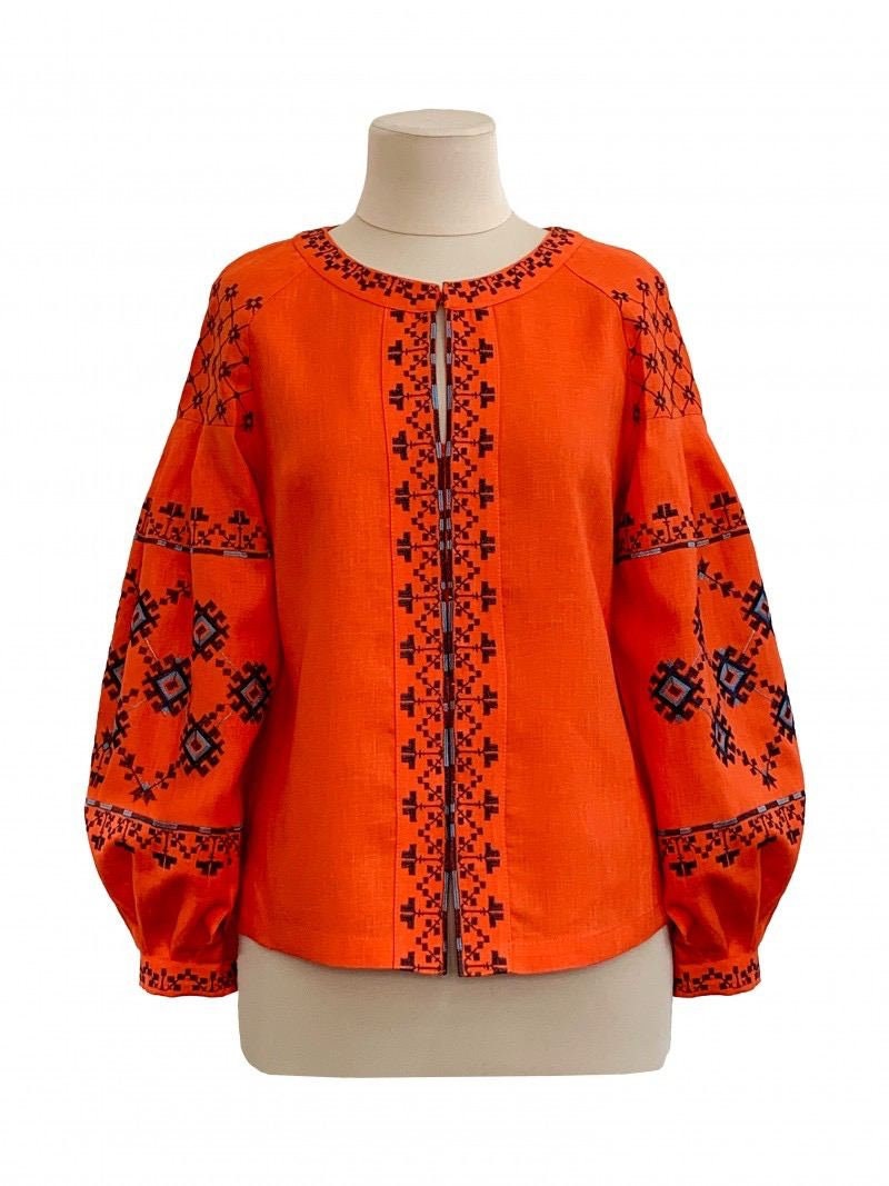 Ukrainian Vyshyvanka Blouse - Embroidered Women's Shirt for Easter