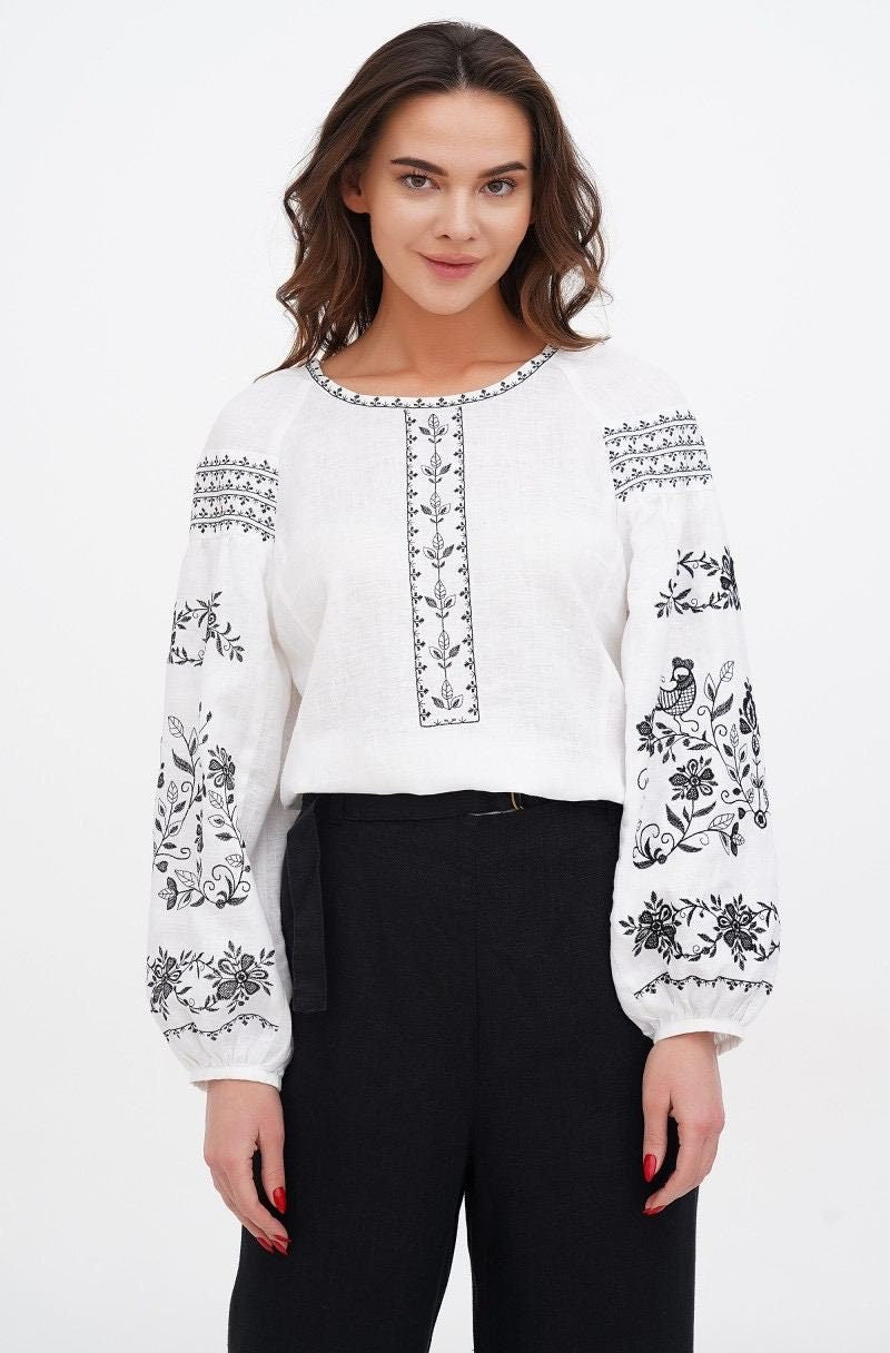 Ukrainian Embroidered Vyshyvanka Blouse for Women – Perfect for Easter