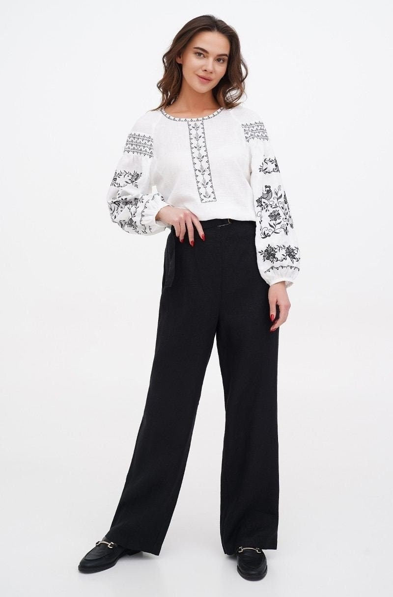 Ukrainian Embroidered Vyshyvanka Blouse for Women – Perfect for Easter