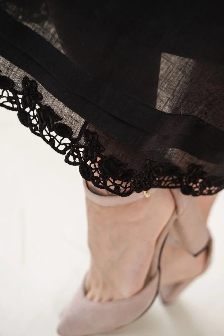 Ukrainian Embroidered Vyshyvanka Kaftan Dress - Boho Style