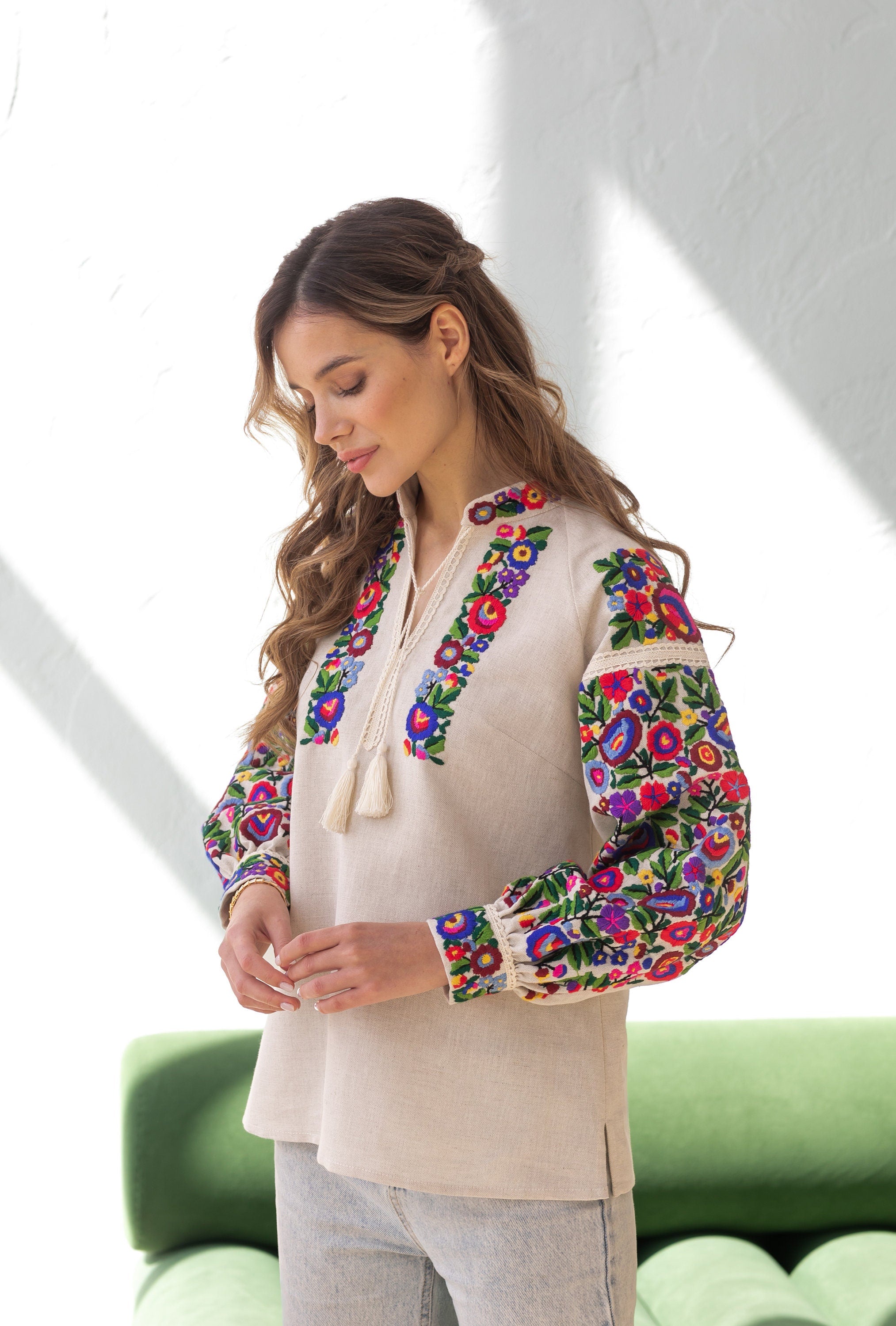 Ukrainian Vyshyvanka Blouse for Women - Handmade from Ukraine
