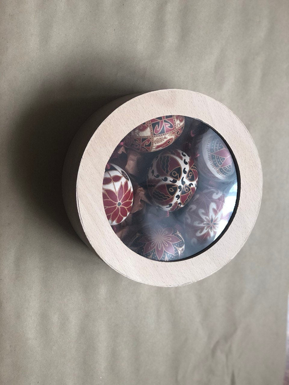 Set of 6 Handcrafted Ukrainian Pysanky Eggs for Easter