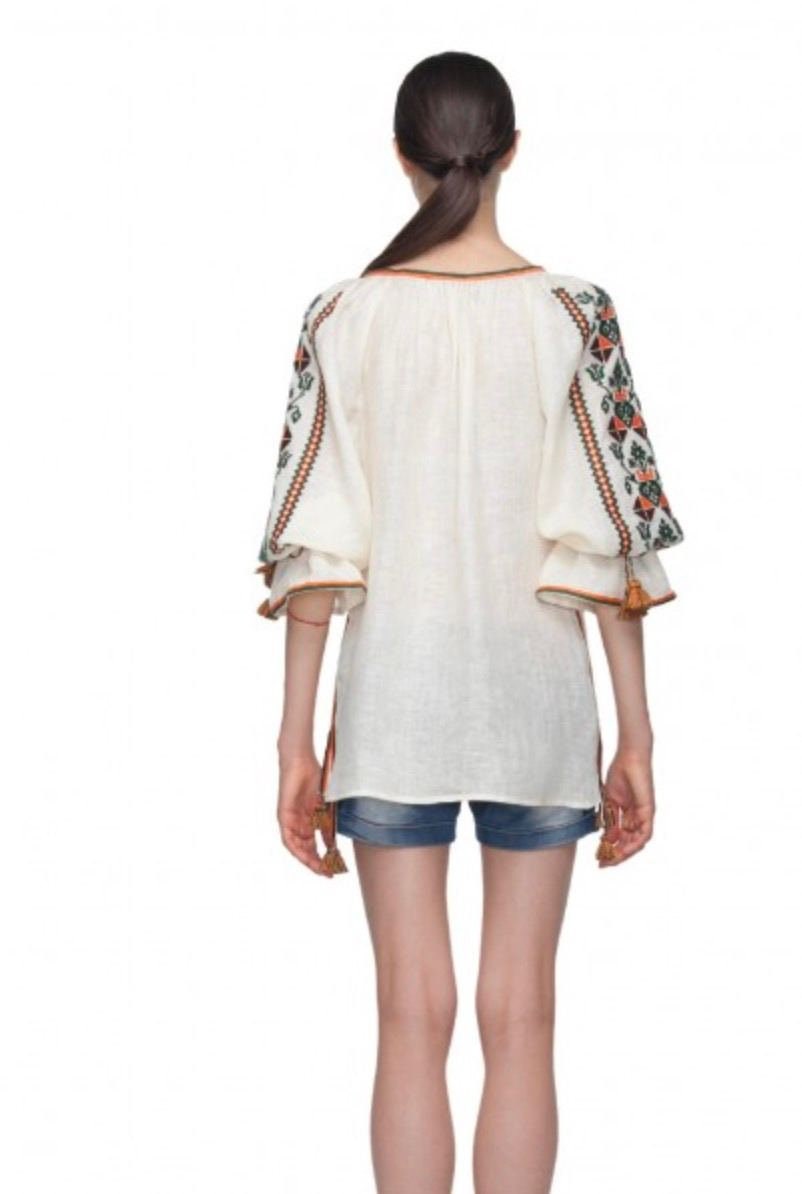 Ukrainian Vyshyvanka Blouse - Embroidered Women's Shirt