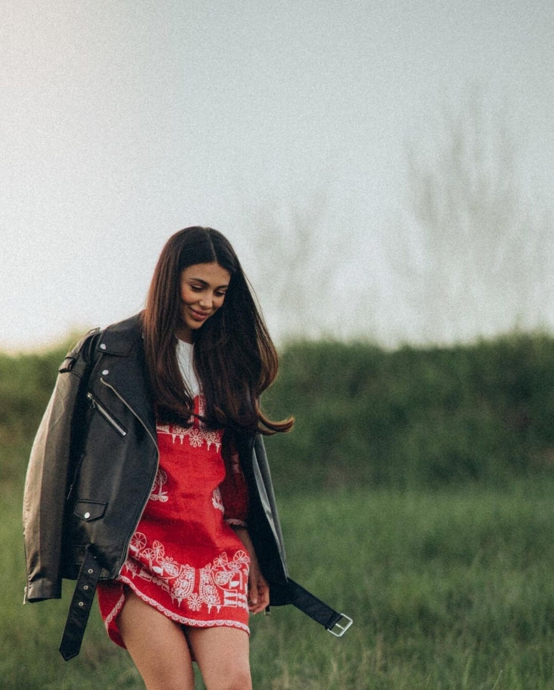 RED Linen Wedding Dress | Ukrainian Vyshyvanka | Boho Style