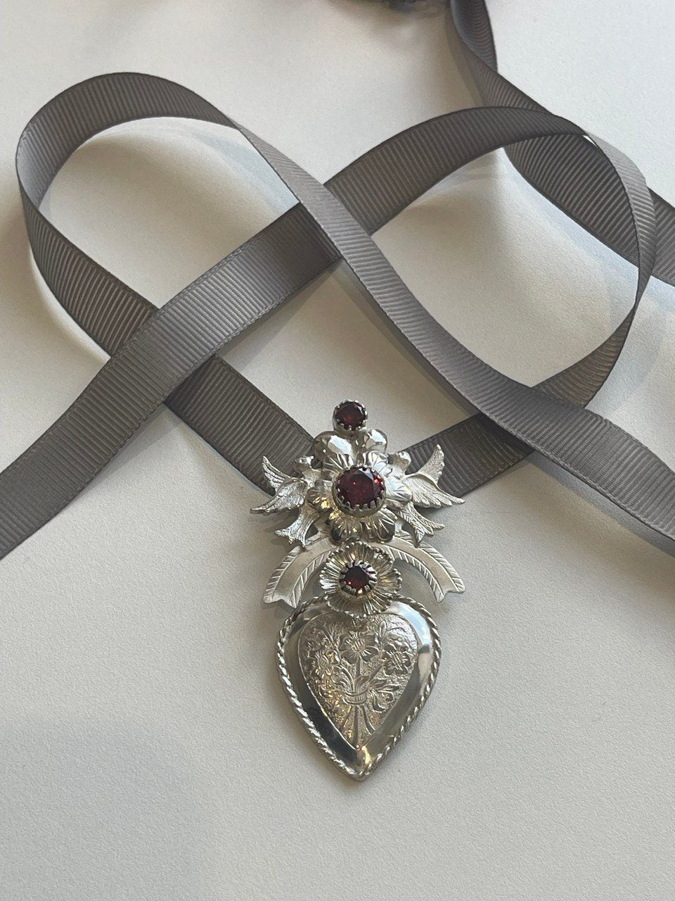 Ukrainian Silver "Dukach" Pendant - Traditional Ethnic Jewelry Necklace