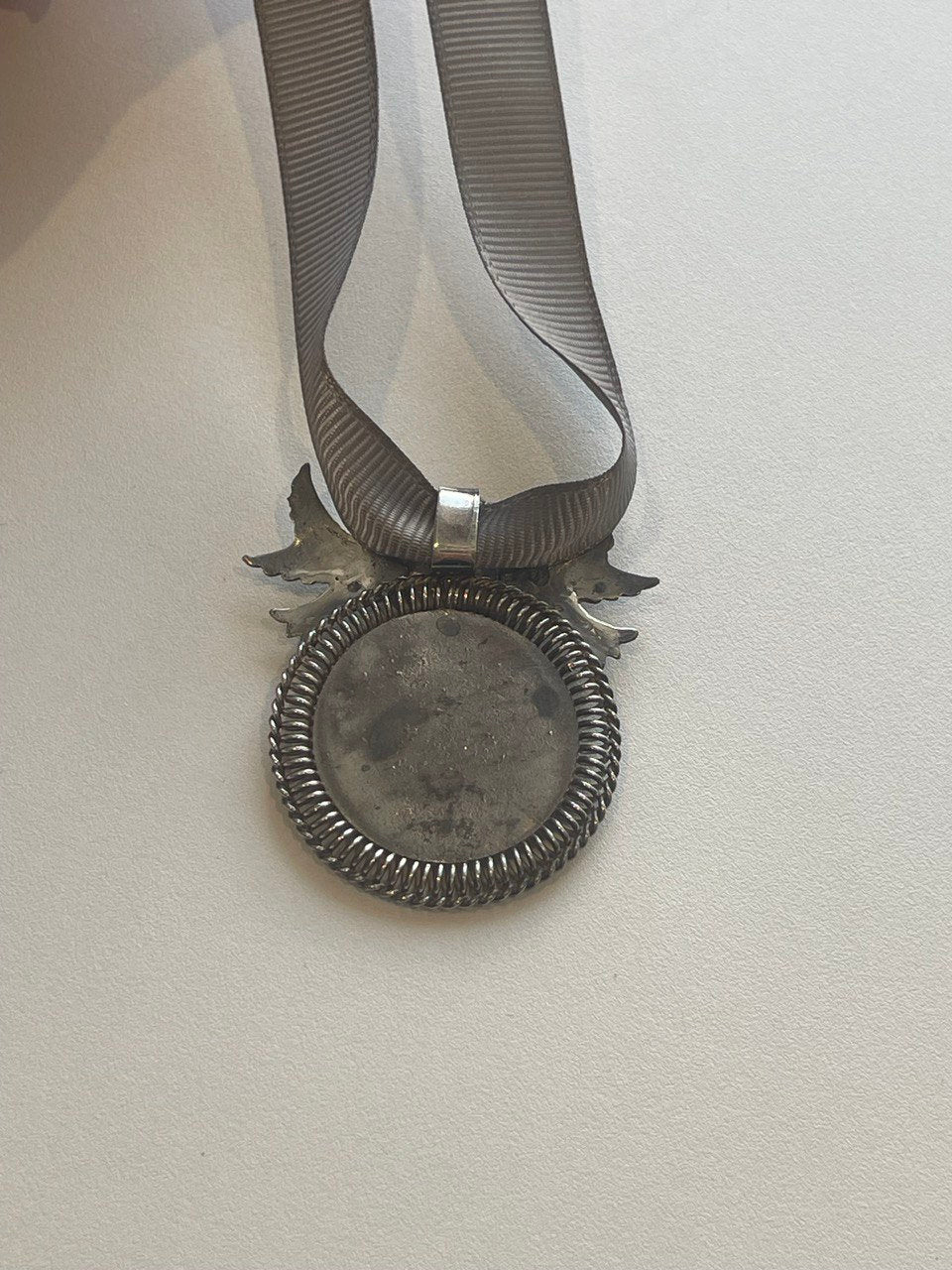 Ukrainian Silver Dukach Pendant - Mother of God's Protection Ethnic Necklace